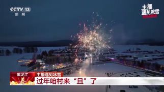 央视主播走进铁力市北星村共赏冰雪盛景